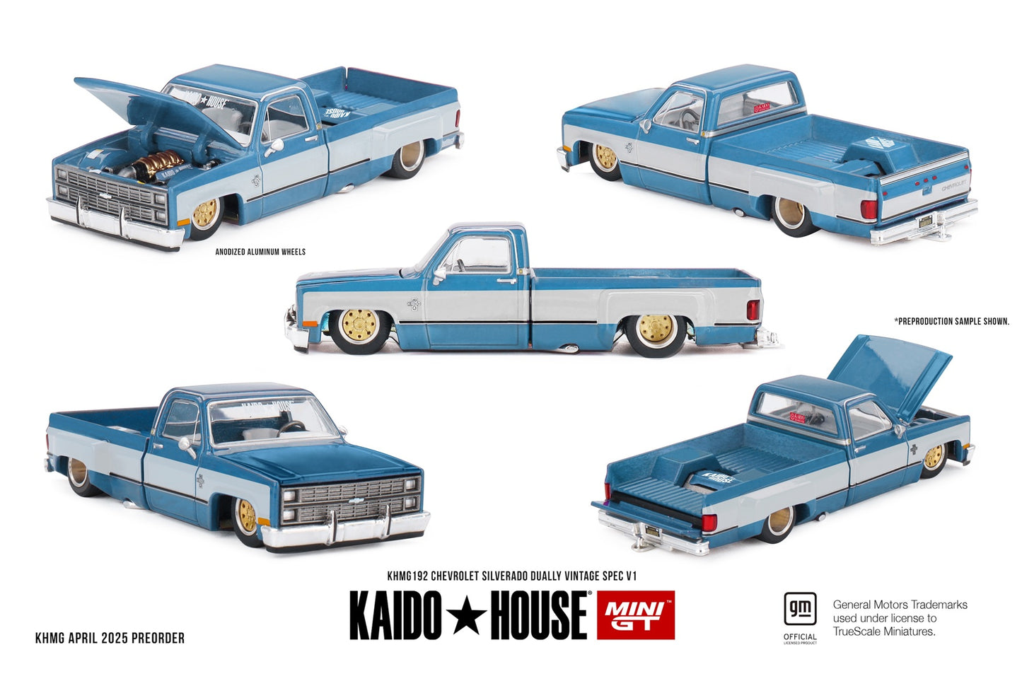 Chevrolet Silverado Dually Vintage Spec V1 - Mini GT Kaido House - Scala 1/64 KHMG192