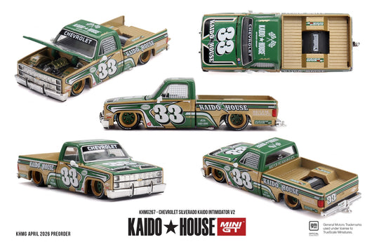 Chevrolet Silverado Initimadator V2 1980 - Mini GT - Kaido House - Scala 1/64 KHMG267