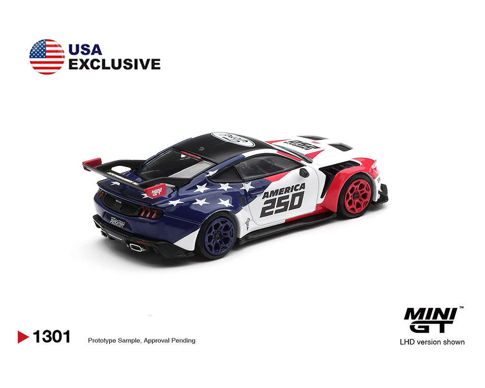 Ford Mustang GTD America 250 USA Exclusive LHD - Limited Edition – Mini GT - Mijo Exclusives - Scala 1/64 MGT01301-BL