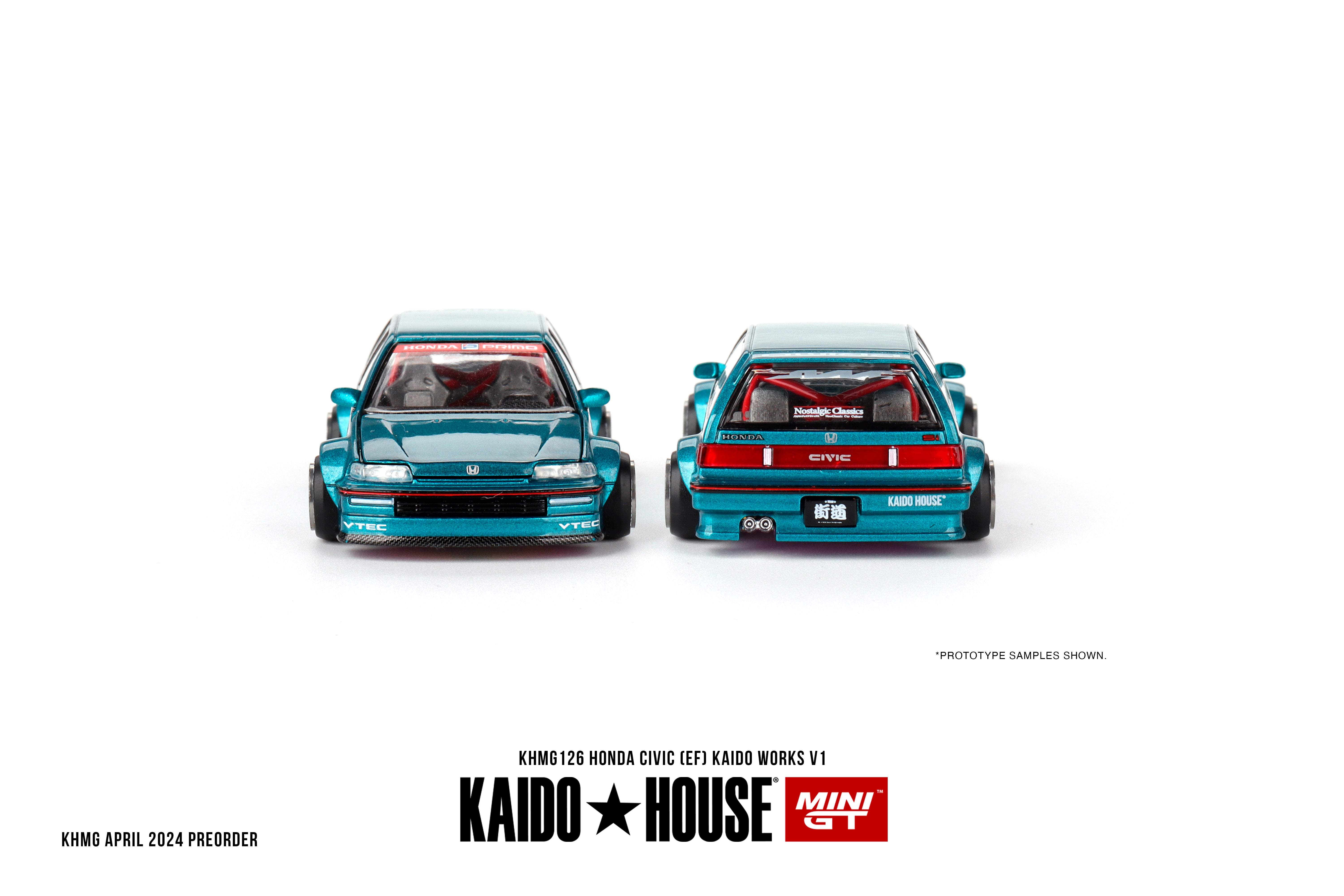 Honda Civic (EF) Kaido Works V1 - KAIDO HOUSE Mini GT - Scala 1/64