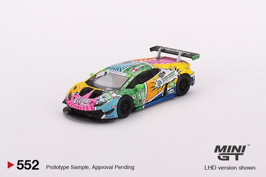 Lamborghini Huracán GT3 EVO #19 GEAR Racing 2020 IMSA Daytona 24 Hrs - Mini GT - Scala 1/64 MGT00552-L