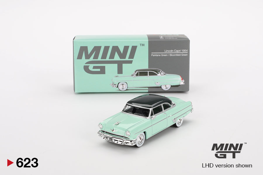 Lincoln Capri 1954 Parklane Green / Bloomfield Green MiJo Exclusives - Mini GT - Scala 1/64 - MGT00623-MJ