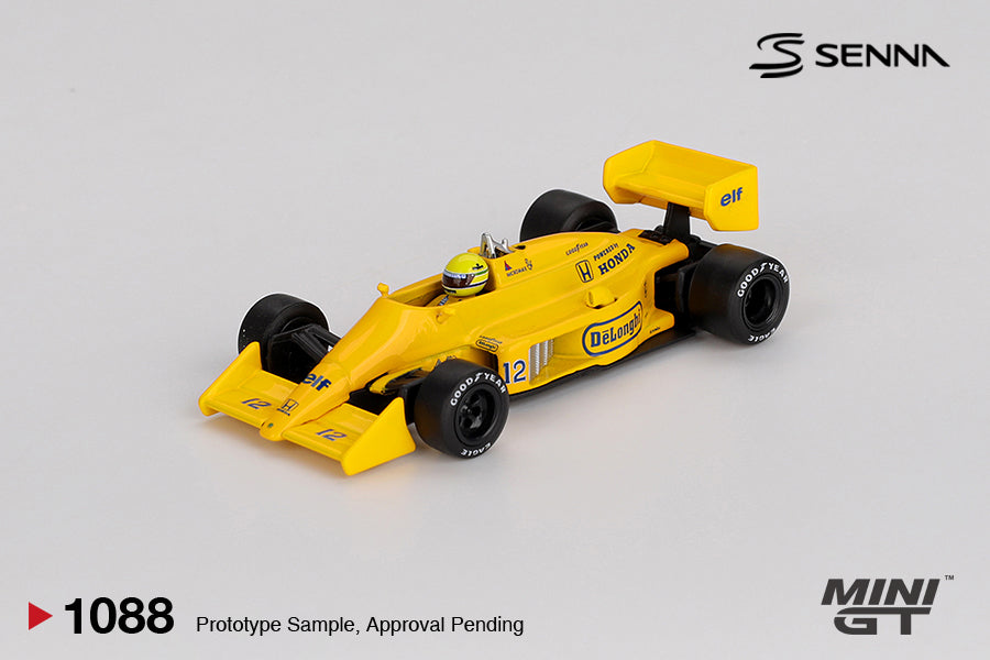 Lotus 99T #12 Ayrton Senna 1987 Monaco Grand Prix Winner - Mini GT - Scala 1/64 MGT01088-L