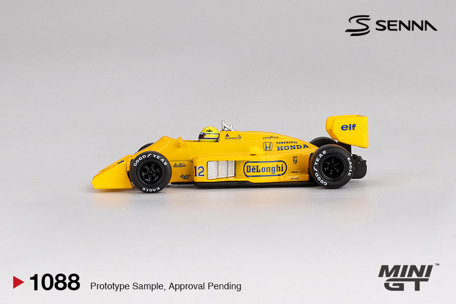 Lotus 99T #12 Ayrton Senna 1987 Monaco Grand Prix Winner - Mini GT - Scala 1/64 MGT01088-L