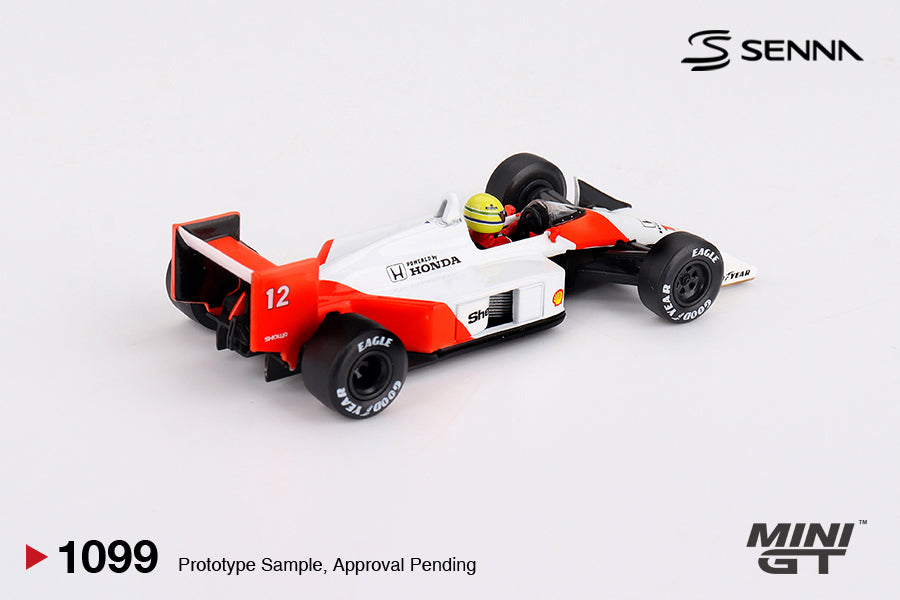 McLaren MP4/4 #12 Ayrton Senna 1988 Japanese Grand Prix Winner - Mini GT - Scala 1/64 MGT01099-L