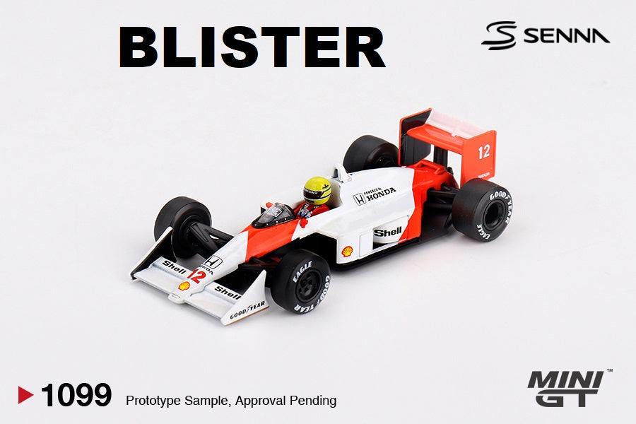McLaren MP4/4 #12 Ayrton Senna 1988 Japanese Grand Prix Winner - Mini GT - Scala 1/64 MGT01099-BL Blister Packaging