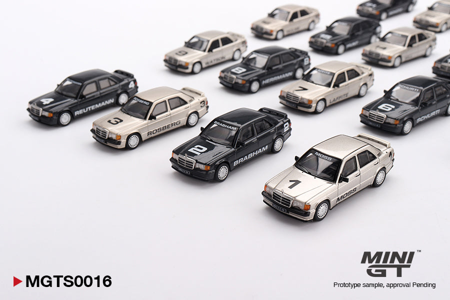 Mini GT - Mercedes-Benz 190E EVO1 Nürburgring Race of Champions Set Limited Edition 1984 - Scala 1/64 MGTS0016