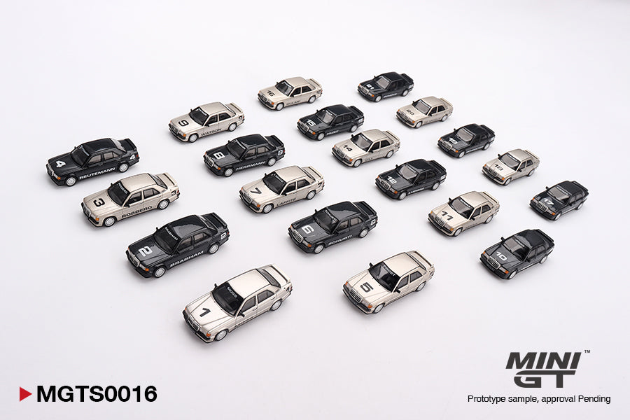 Mini GT - Mercedes-Benz 190E EVO1 Nürburgring Race of Champions Set Limited Edition 1984 - Scala 1/64 MGTS0016