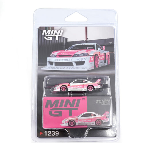 Nissan SILVIA (S15) LB-Super Silhouette AMOCULTURE 2026 - Mini GT - Scala 1/64 MGT01239-BL Blister Packaging