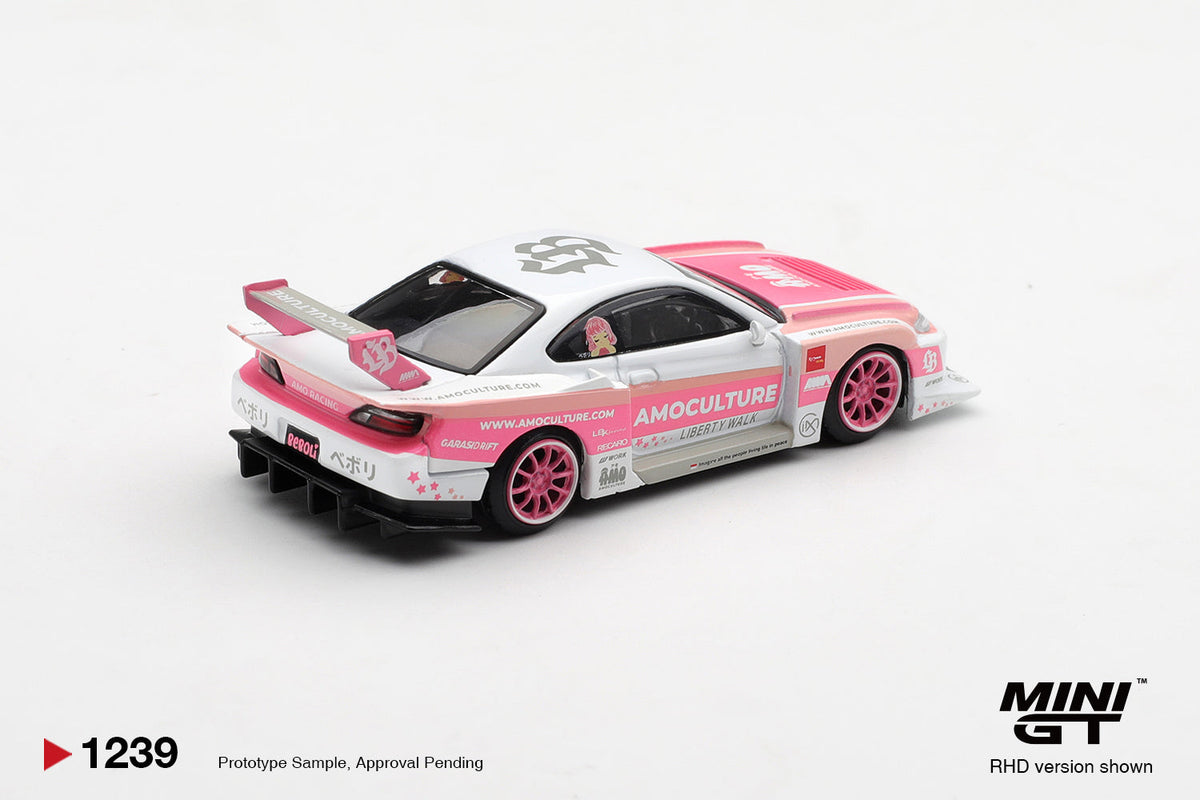 Nissan SILVIA (S15) LB-Super Silhouette AMOCULTURE 2026 - Mini GT - Scala 1/64 MGT01239-BL Blister Packaging