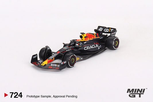 Mini GT - Oracle Red Bull Racing RB19 #1 Max Verstappen 2023 F1 2023 Bahrain GP Winner - Scala 1/64 MGT00724-L
