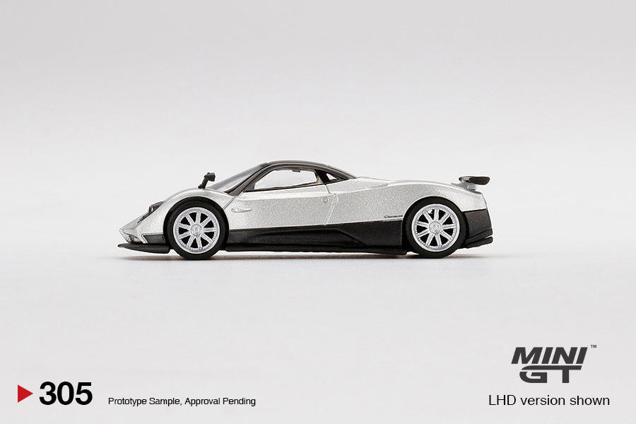 Pagani Zonda F Silver - Mini GT - Scala 1/64 MGT00305-L