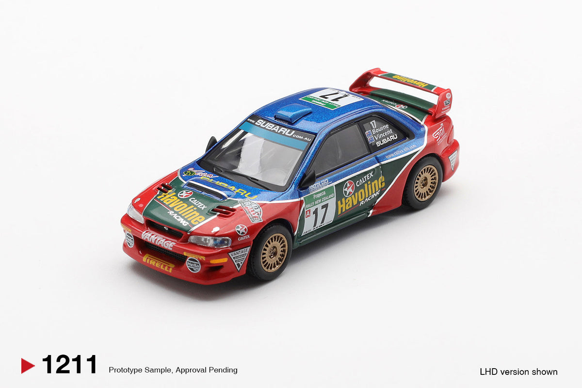 Subaru Impreza WRC98 #17 Rally New Zealand 2000 - Mini GT - Scala 1/64 MGT01211-BL Blister Packaging