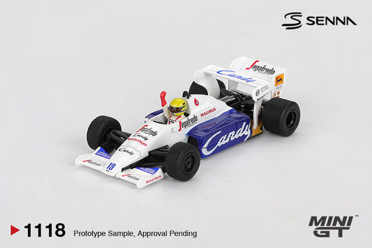 Toleman TG184 #19 Ayrton Senna 1984 Monaco Grand Prix 2nd Place - Mini GT - Scala 1/64 MGT01118-L