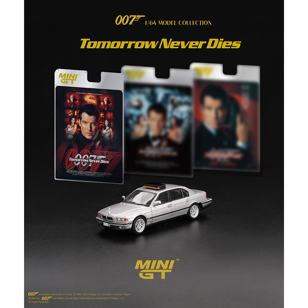 BMW 750IL 007 James Bond "Tomorrow Never Dies" - Mini GT - Scala 1/64 MGT00902-007E English Blister