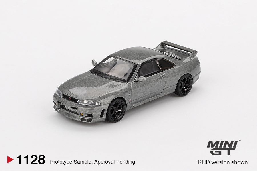 Nissan Skyline GT-R Dark Metal Gray (NISMO BCNR33 CRS Version) - Mini GT - Scala 1/64 MGT01128-R