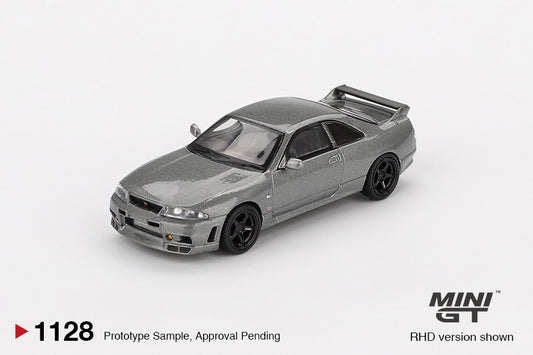 Nissan Skyline GT-R Dark Metal Gray (NISMO BCNR33 CRS Version) - Mini GT - Scala 1/64 MGT01128-R