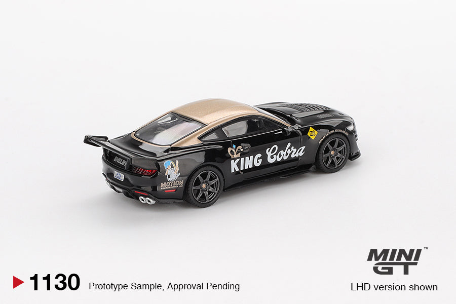 Shelby GT500 Dragon Snake Concept Black/Gold - Mini GT - Scala 1/64 MGT01130-L