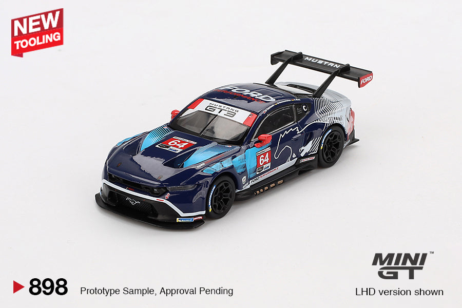 Ford Mustang GT3 #64 Ford Multimatic Motorsports 2024 IMSA Daytona 24 Hrs - Mini GT - Scala 1/64 MGT00898-L