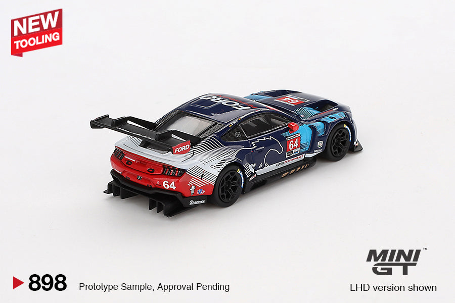 Ford Mustang GT3 #64 Ford Multimatic Motorsports 2024 IMSA Daytona 24 Hrs - Mini GT - Scala 1/64 MGT00898-L