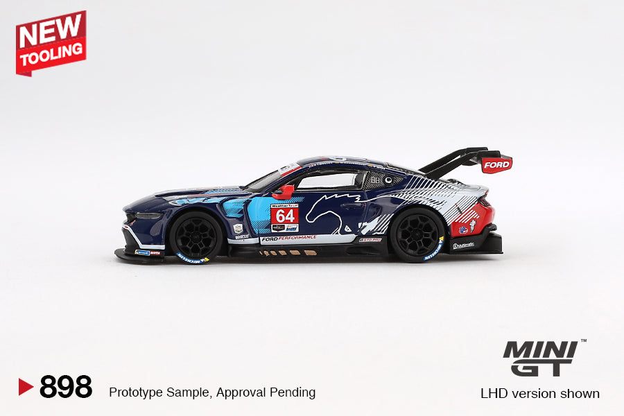 Ford Mustang GT3 #64 Ford Multimatic Motorsports 2024 IMSA Daytona 24 Hrs - Mini GT - Scala 1/64 MGT00898-L