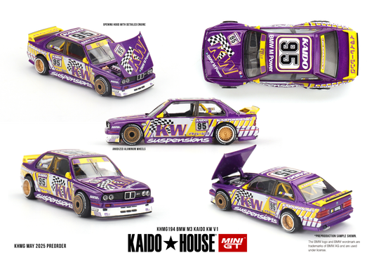 BMW M3 (E30) KAIDO KW V1 1989 - Kaido House - Mini GT - Scala 1/64 KHMG194