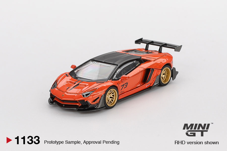 LB★WORKS Lamborghini Aventador Limited Edition Orange MDX 2025 - Mini GT - Scala 1/64 MGT01133-R