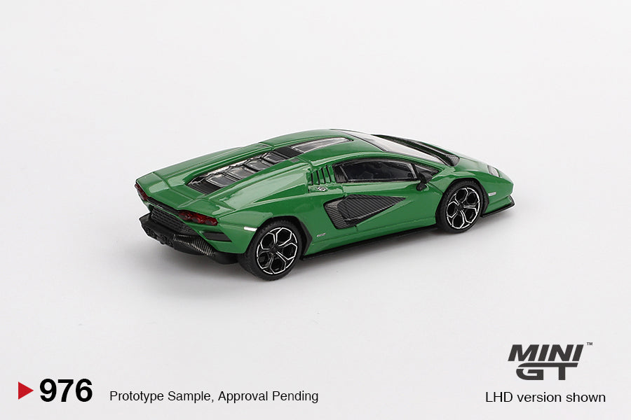 Lamborghini Countach LPI 800-4 Verde Medio 2022 - Mini GT - Scala 1/64 MGT00976-L