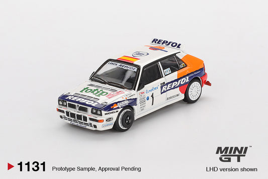 Lancia Delta HF Integrale Evoluzione #1 1993 Rallye Monte-Carlo - Mini GT - Scala 1/64 MGT01131-L