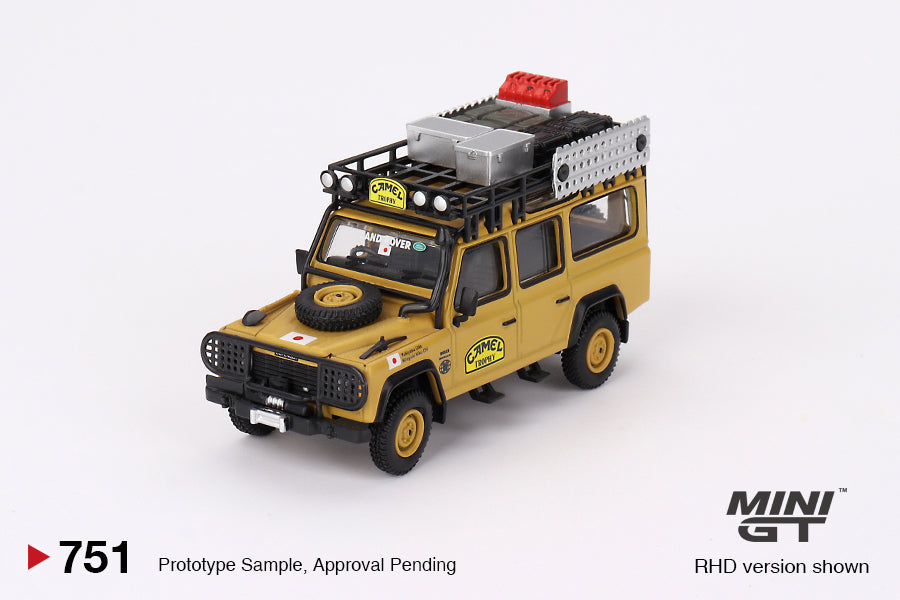 Land Rover Defender 110 1989 Camel Trophy Amazon Team Japan RDH - Mini GT - Scala 1/64 MGT00751