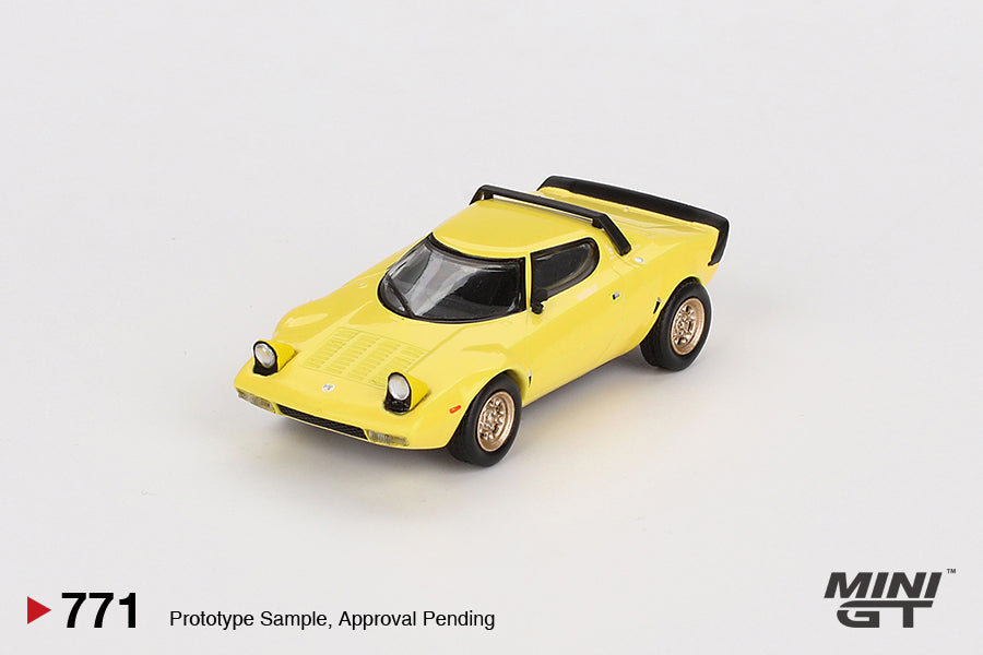 Lancia Stratos HF Stradale Giallo Fly - Mini GT - Scala 1/64 MGT00771