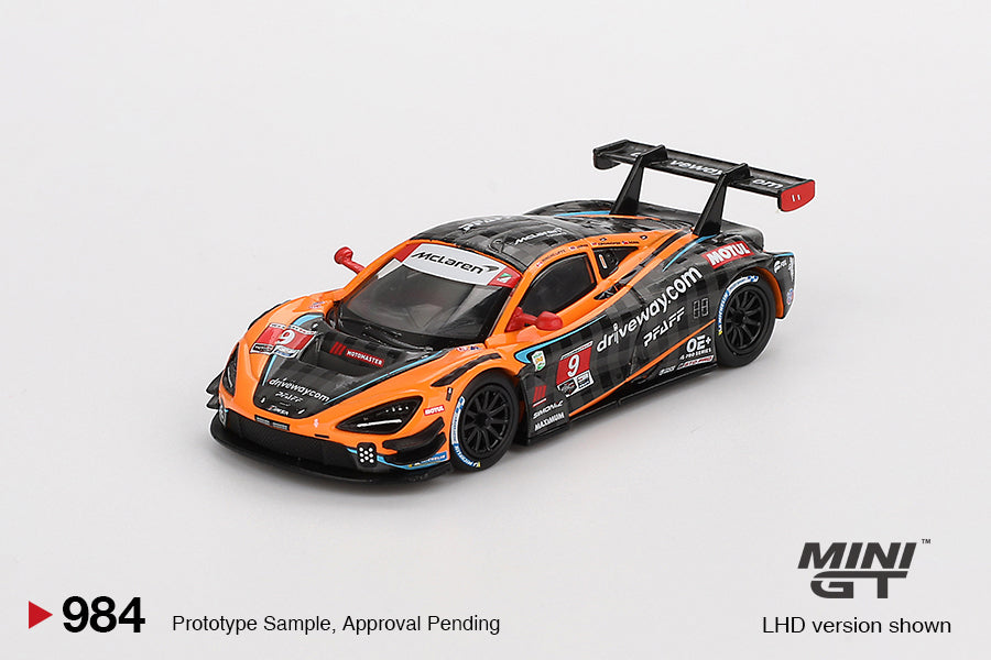 McLaren 720S GT3 EVO PFAFF Motorsports Daytona 24hrs 2024 - Mini GT - Scala 1/64 MGT00984-BL Blister Packaging