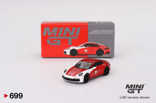 Porsche 911 (992) Carrera 4S Naranja Lava - Mini GT - Escala 1/64