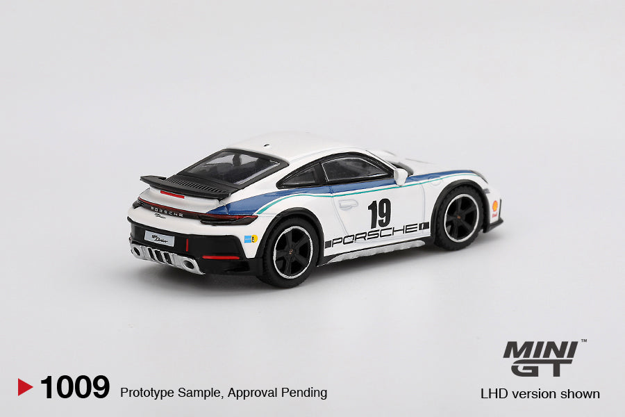 Mini GT - Porsche 911 (992) Dakar Rallye Design Package 74 2024 - Scala 1/64 MGT01009-BL Blister Packaging
