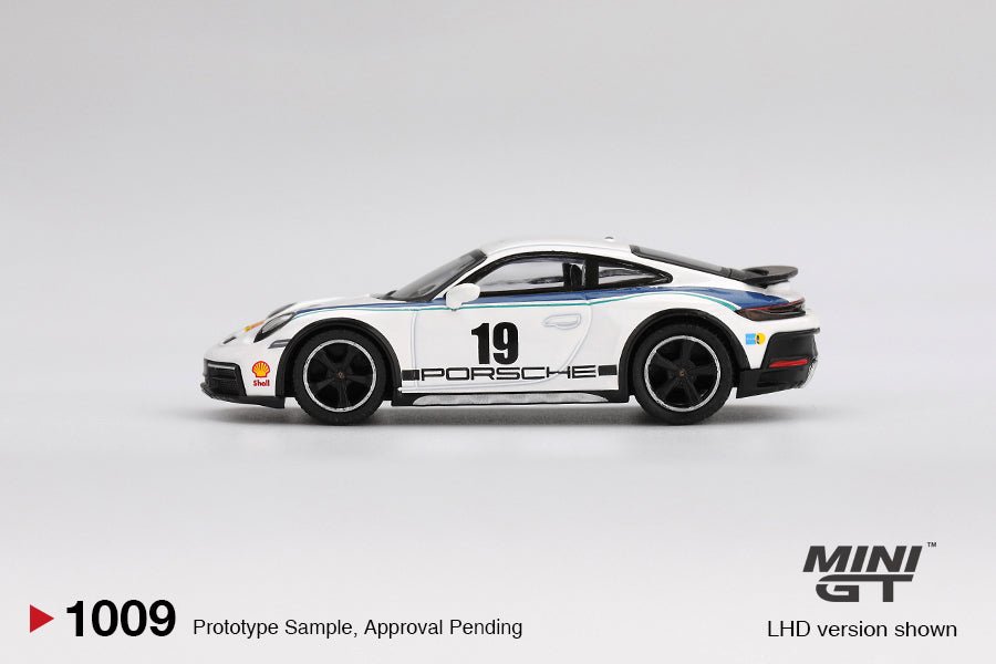 Mini GT - Porsche 911 (992) Dakar Rallye Design Package 74 2024 - Scala 1/64 MGT01009-BL Blister Packaging