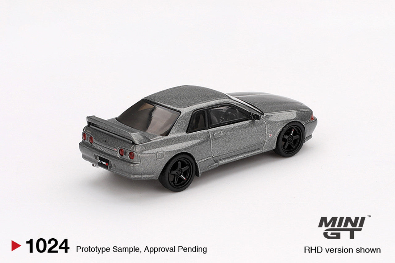 Nissan Skyline GT-R (Nismo BNR32 CRS Version) Dark Metal Grey 1992 - Mini Gt - Scala 1/64 MGT01024-R