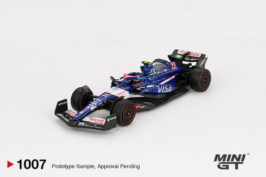 Racing Bulls RB VCARB 01 #22 Yuki Tsunoda 2024 F1 2024 Bahrain GP - Mini Gt - Scala 1/64 MGT01007-L