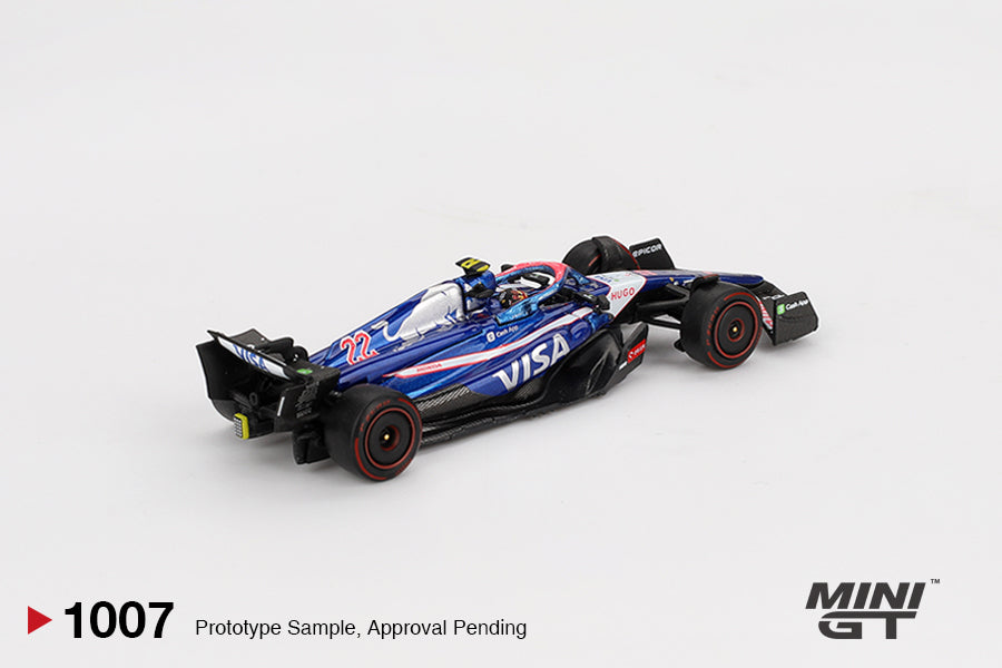 Racing Bulls RB VCARB 01 #22 Yuki Tsunoda 2024 F1 2024 Bahrain GP - Mini Gt - Scala 1/64 MGT01007-L