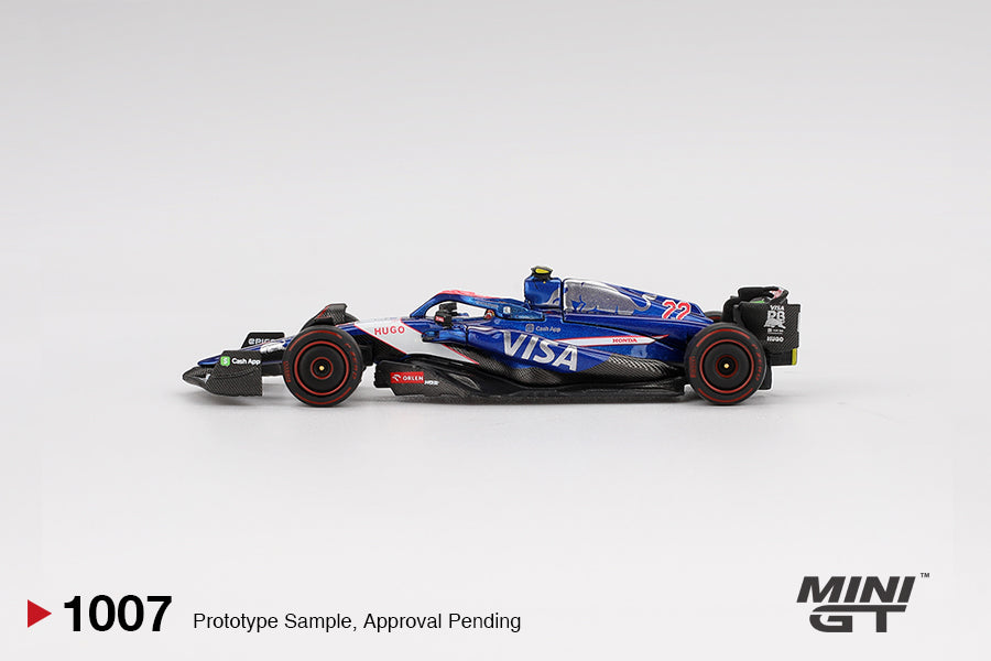 Racing Bulls RB VCARB 01 #22 Yuki Tsunoda 2024 F1 2024 Bahrain GP - Mini Gt - Scala 1/64 MGT01007-L