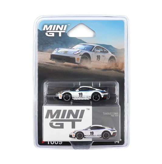 Mini GT - Porsche 911 (992) Dakar Rallye Design Package 74 2024 - Scala 1/64 MGT01009-BL Blister Packaging