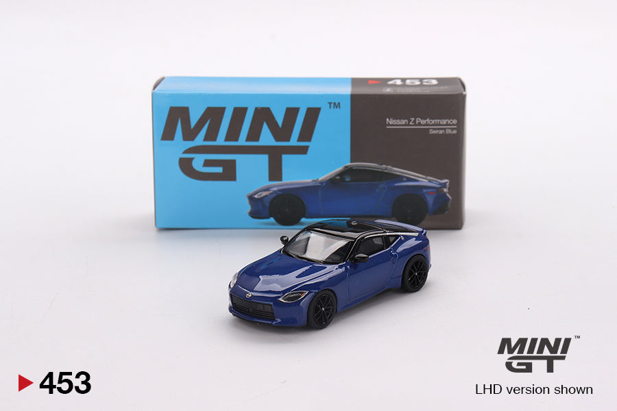 Nissan Z Performance 2023 Seiran Blue - Mini GT MiJo Exclusives - Scala 1/64 MGT00453-MJ