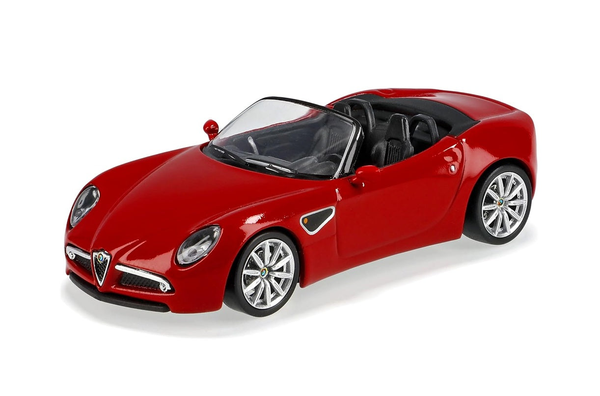 Alfa Romeo 8C Spider Red - Minichamps - Scala 1/64 640120530