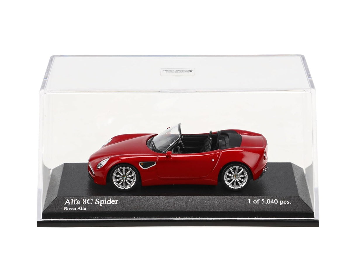Alfa Romeo 8C Spider Red - Minichamps - Scala 1/64 640120530