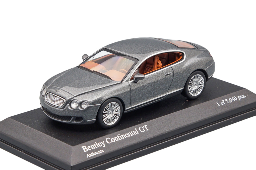 Bentley Continental GT 2008 Grey Metallic - Minichamps - Scala 1/64 640139600