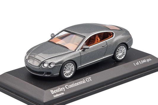 Bentley Continental GT 2008 Grey Metallic - Minichamps - Scala 1/64 640139600