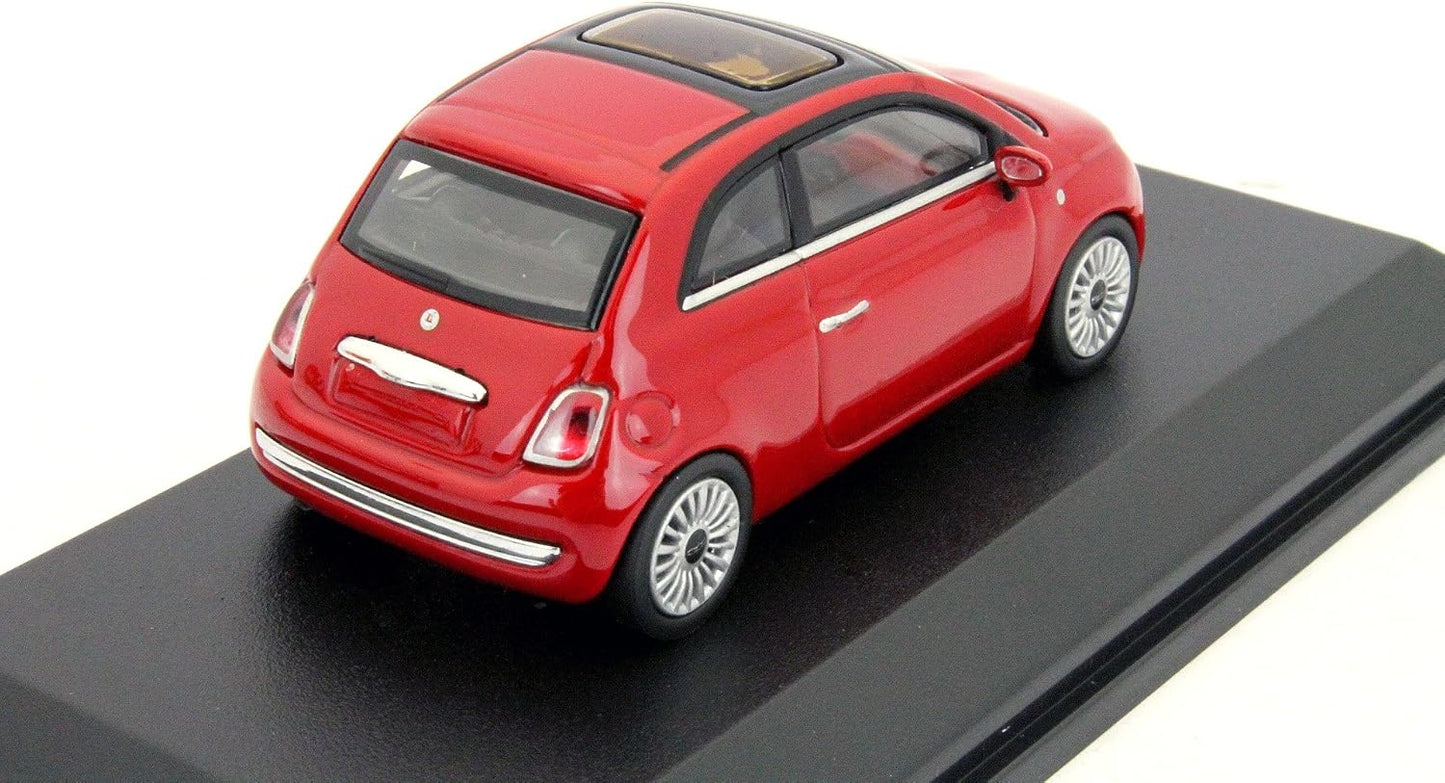 Fiat 500 2007 Red - Minichamps - Scala 1/64 640121700
