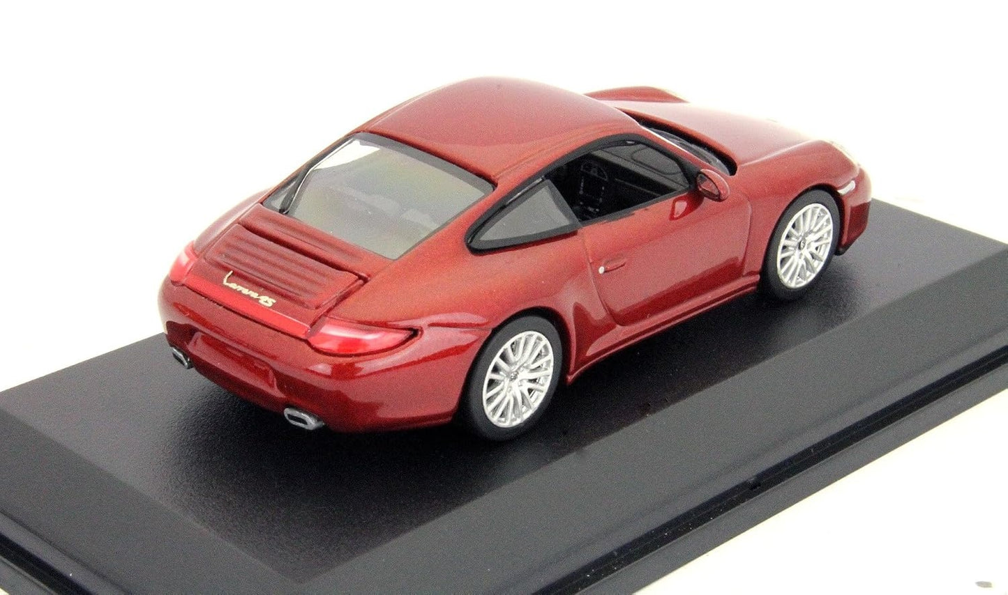 Porsche 911 Carrera 4S 2008 Red Metallic - Minichamps - Scala 1/64 640066460