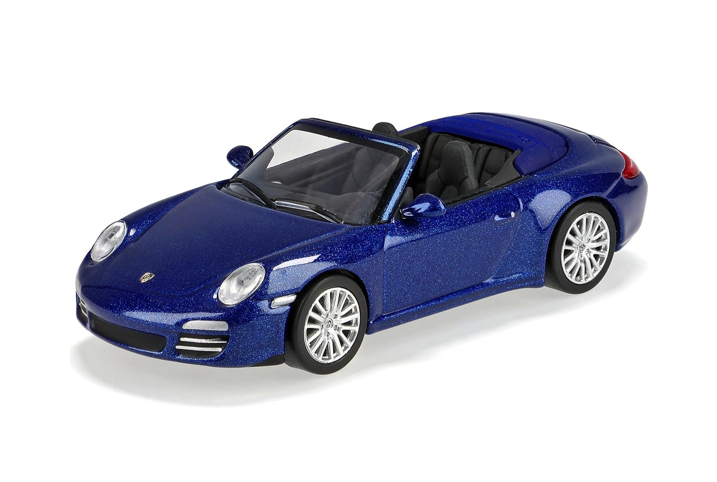 Porsche 911 Carrera 4S Cabriolet 2008 Blue Metallic - Minichamps - Scala 1/64 640066470