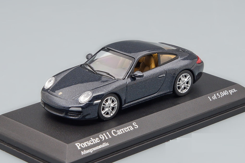Porsche 911 Carrera S 2008 Grey Metallic - Minichamps - Scala 1/64 640066420