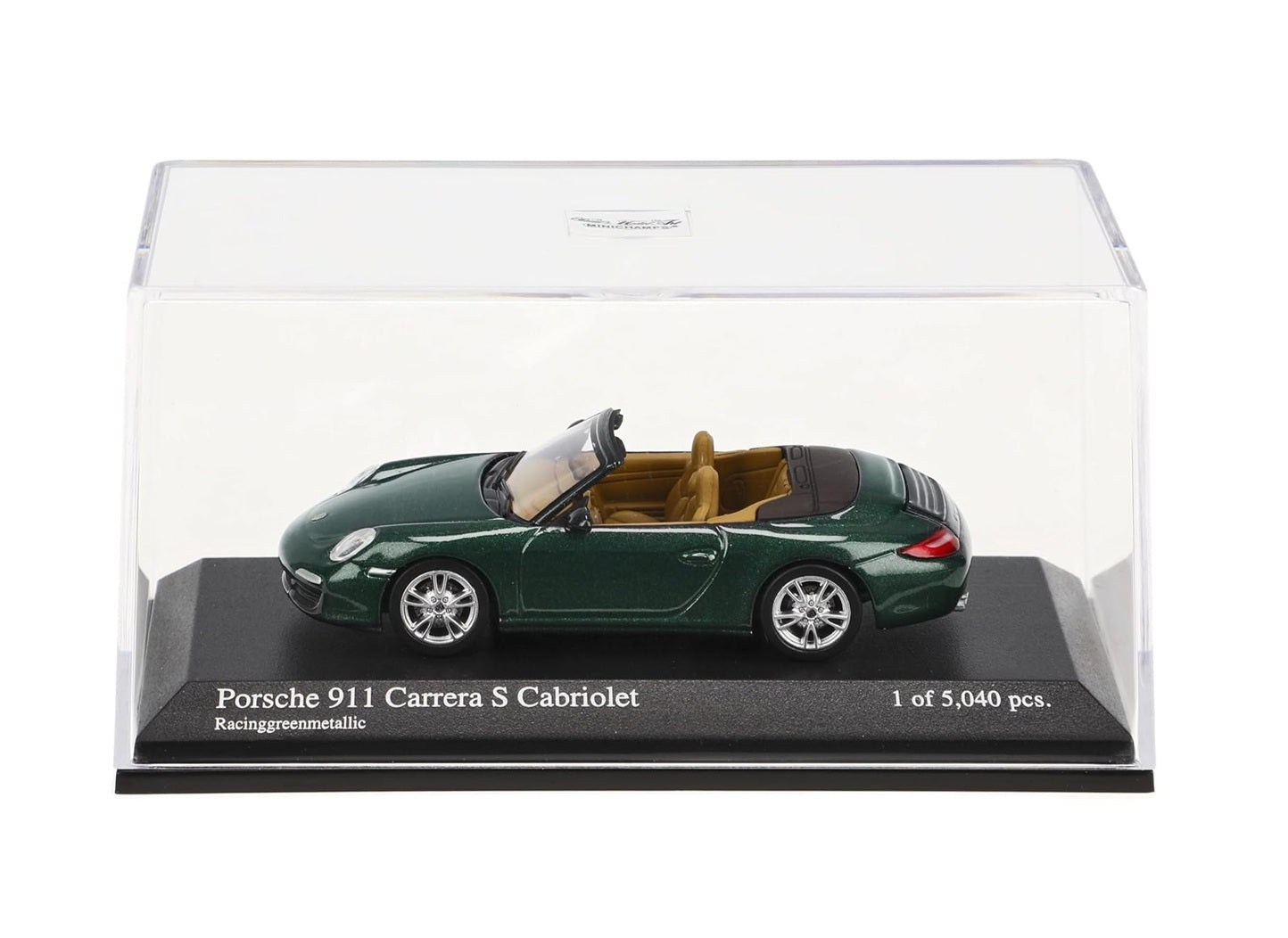 Porsche 911 Carrera S Cabriolet 2008 Green Metallic - Minichamps - Scala 1/64 640066430